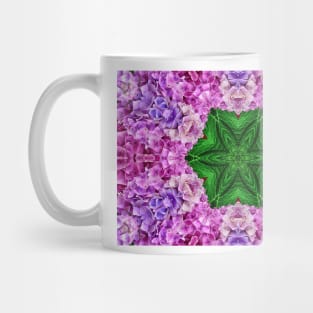 Hydrangea Flowers - Kaleidoscope Effect Mug